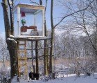Steam Studio: A Mysterious Recycled Glass Cube in the Swedish Forest
