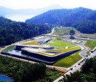 Sun Moon Lake’s Green-Roofed Visitor Center Melts Into its Surroundings