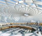 SOM’s Lattice Roofed Tianjin High Speed Rail Station Blends Seamlessly into a Lush Park