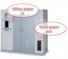 New Machine Recycles Office Paper into Toilet Paper On-Site