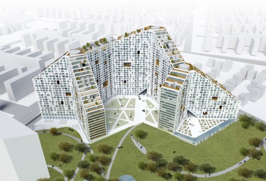 MVRDV, Amanora Apartment City  Future Towers, Future Towers, Amanora Apartment City, India City Corporation, Pune, India architecture, green mixed use developments, vertical city, green cities, green skyscraper