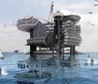 Abandoned Oil Rigs Reborn as Bustling Aquatic Villages
