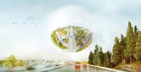 BIG architects, big stockholmsporten, stockholmsporten design, big valley design, hjulsta intersection, green design