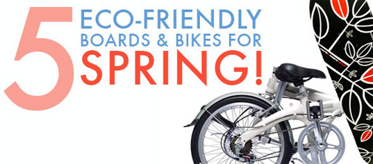 eco-friendly-bikes-and-boards eco friendly bikes, bikes, bike, bicycle, skateboard, eco friendly skateboard, surfboard, 5 Eco-Friendly Boards & Bikes For Spring, green transportation, alternative transportation