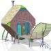 sustainable architecture, french forests, Le vent des for�ts, les maisons sylvestres, living pod, Matali Crasset, minimal impact houses, galvanized steel, summer residency, french green building