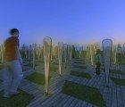 Urban Field: Piezoelectric Trees Harvest Rainwater and Generate Energy
