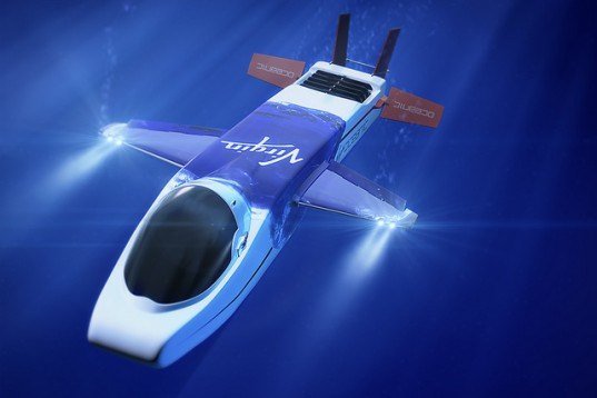 Sir Richard Branson's Virgin Oceanic Deep-Sea Submarine, Sir Richard Branson, Virgin Oceanic, deep-sea submarine, green transportation, alternative transportation, green design