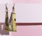 Recycled Credit Card Earrings Are Easy on Your Wallet