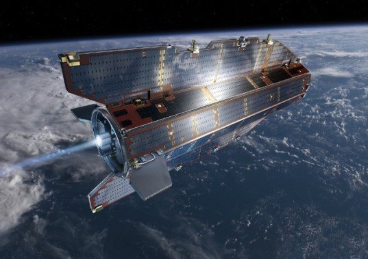 GOCE Satellite rocket propelled