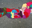 Juliana Santacruz Herrera “Repairs” Paris Potholes With Cheery Renegade Knitting