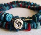 Quirky Necklaces Made From Buttons Found on the Factory Floor