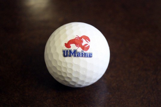 UMaine Lobster Shell Golf Ball UMaine Lobster Shell Golf Ball, lobster golf ball, lobster shell golf ball, umain biodegradable golf ball
