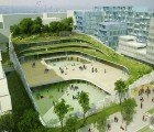 Former Renault Factory In France Becomes An Undulating Green-Roofed School
