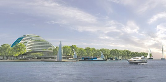 South Saigon Yacht Park, Liberty Architecture, vietnam park, vietnam environmentalism, saigon park green, zero carbon emission zone, south saigon yacht park, vietnam green park, vietnam