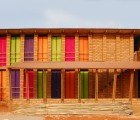 Colorful Sra Pou Vocational School is Hand Built Using Local Materials in Cambodia