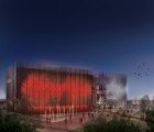 Architem’s Trois-Rivières Amphitheater Has a Facade That Ripples Like Red Waves