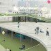 Former Renault factory Turned Into Green-Roofed School, eco-building, green building, green design, eco-design, sustainable design, green roof, ecosystem, Renault, France, Chartier Dalix,green architecture, school, native plants, fauna, living envelope