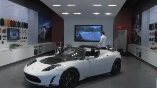 Tesla Store electric car, tesla, electric vehicle, ev, Gigaom tv, green design, green overdrive, green transportation, sustainable design, tesla, apple, george blankenship,