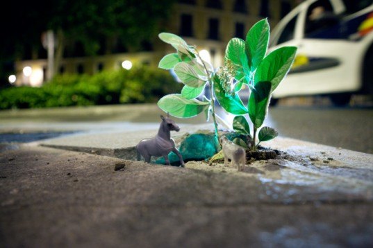 Implanted Nature Implanted Nature, Implanted Nature, luzinterruptus, urban nature, green art, eco art, sustainable art, green design, eco design, sustainable design,