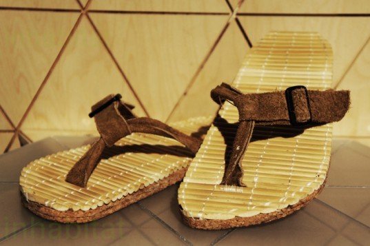 Joseph Palmer, Chop Flops, recycled materials, recycled chopsticks, Spring Greening 2010, cork, flip flops, contemporary furniture, eco design, eco-friendly design, Furniture Fair, green design, green furniture”, green lighting, ICFF, icff 2011, icff 2011 nyc, icff new york city, inhabitat icff, inhabitat icff reporting, International Contemporary Furniture Fair, new york city furniture fair, nyc furniture fair, green design, eco design, sustainable design