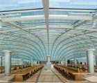 Crystalline Domed Mansueto Library Features Robotic Book Retrieval System