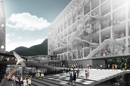 green design, eco design, sustainable design, Chu Hai College, OMA, Leigh & Orange Architects, China, college campus, Castle Peak Bay