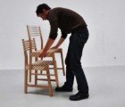 Paul Menand’s Modern Triplette n°2 Nestles Three Chairs In One!