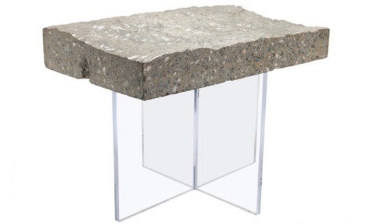 Rollins Money Table 537x327 BRC Polishes Remnant Concrete to Create Glossy Custom Tables