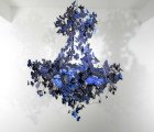 Stunning ‘Virtue of Blue’ Chandelier Made From 500 Fluttering Solar Butterflies