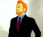 Nathan Sawaya Creates Incredible LEGO Sculptures of Conan O’Brien and Stephen Colbert