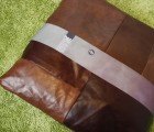 Patch: Luxuriously Large Pillows Made from Reclaimed Leather Scraps