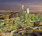 Henning Larsen’s Gleaming Crystal Towers Will Be a Sustainable Oasis in the Desert