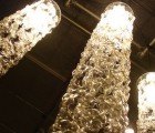 Dazzling Cascade Chandelier is Made From Chains of Recycled Plastic Bottle Flowers