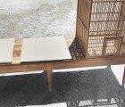 Banca Familiar: An Adorable Wooden Bench With a Built in Bird Cage