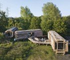 Reclaimed Wood Hostel Bridge Awaits The Return Of the Emscher River In Germany