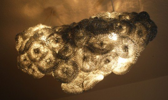 a cloudy day, light, scrubbers, led, philips, competition, lampshade, Daisuke Hiraiwa, sculpture, eco, green, sustainable, lighting