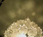 Bubble Chandelier is an Effervescent Light Fixture Made of 60 Recycled Soda Bottles