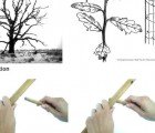 Delicate Leaf Lamp Mimics Nature With a Beautiful Felt Shade