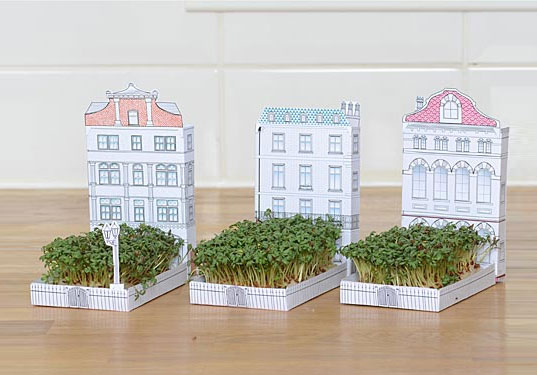 Matchcarden Houses matchcarden, another studio, paper garden, city street garden, match carden, urban gardening, gardening, green products, green design, eco design, sustainable design