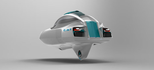 Cal Craven, CAT aquatic car, CAT water taxi, concept car, green automotive design, alternative transportation, green transportation