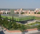 Partially Submerged Vallehermoso Sports Complex in Madrid Emulates Surrounding Foliage