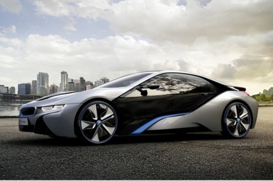 BMW i series, electric car, supercar, carbonfiber body, carbon fiber body, carbon fiber chassis, super lightweight car body, high performance hybrid car, BMW green car,