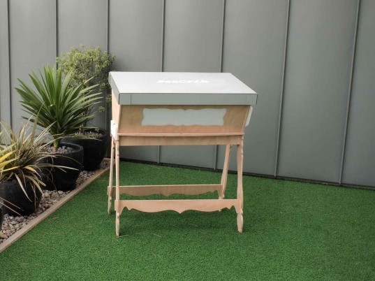 The BeeCrib The BeeCrib, The BeeCrib, bee house, bee home, bee box, bee crib, green design, save bees, eco design, beekeeping, sustainable design