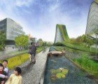 Swooping Green Land Bridge Design Turns Abandoned Taiwan Railway into a Lively Hub