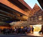 Fetching Folly For a Flyover Cinema in London is Built With Only Reclaimed Materials