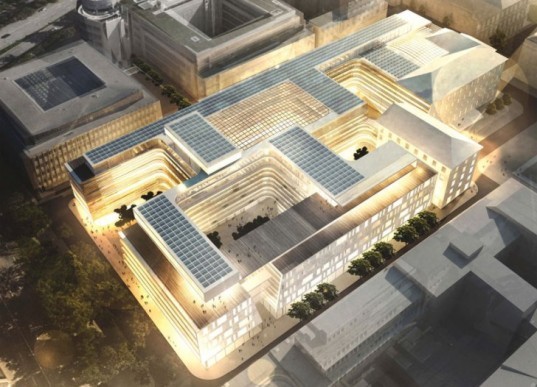 pedestrian-friendly, mixed use development, Siemens Headquarters, Munich, Germany, energy efficiency, eco-friendly, sustainable, Henning Larsen, green design, eco-design, sustainable design