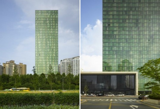NHN Green Factory, NBBJ, louvers, korea, high performance facade, daylighting