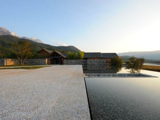 The Water House, Lixiaodong Atelier, lijiang, china, local materials, eco residence, stone house