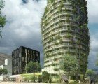 Tour Vegetale De Nantes is a Spectacular Tower Stacked High with Trees