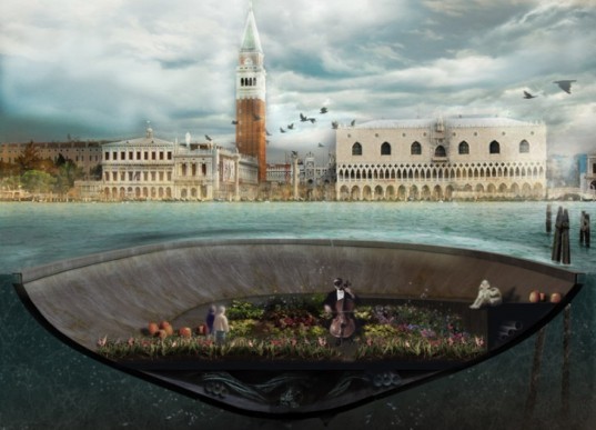 green design, sustainable design, bam!, Italy, Venice, floating pods, floating rooms, CityVision Design Competition, organic, allotments, floating gardens